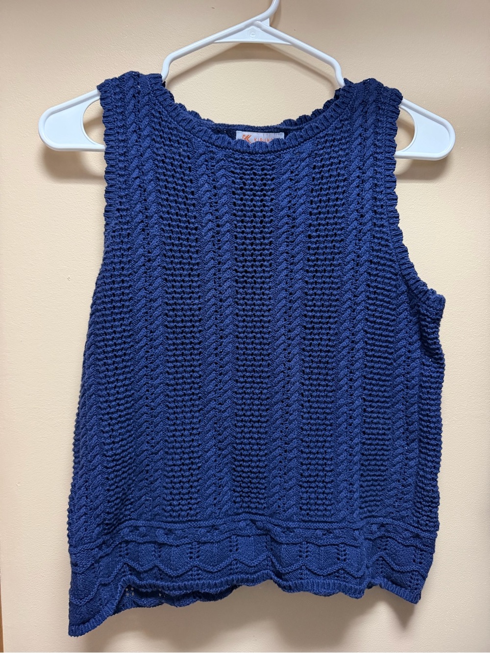 Kirundo SMALL - Navy Knit Tank Top